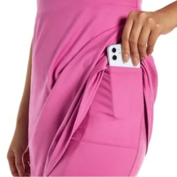 GAP Fit Pink Sleeveless Workout Dress Size Large (L) - Picture 3 of 10